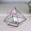 Hanging Clear Glass Prism Air Plant Terrarium / Tabletop Succulent Plants Holder Home Decor Flower Pots