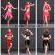 Triditional Chinese High Collar Lace Belly Dance Wears