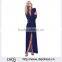 Deep V-neck Sexy Long-sleeved Shirt Button Coat Beach New Fashion Lady Long Dress