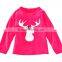 Hot Selling Christmas Deer Printing Long Shirts Trousers Two Piece for Baby