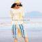 OEM service outdoor fashion colorful stripe beach girl short pants