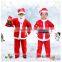 HD2005 7-11 years old Christmas santa claus clothing suit for kids