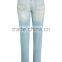 Wholesale latest new model design fashion women jeans denim jeans pant