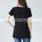 Blank Short Sleeve Maternity Clothes Hide Opening Breastfeeding Clothing Month of Service Nursing T-shirts
