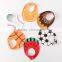 S33356W Ball character design Bib Bandanas Baby Bibs Waterproof Feeding Baby Saliva Towel