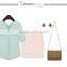 New design 2 colors choice V neck short sleeve Plus size women chiffon fabric shirt