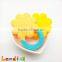 Food Grade Non Toxic Flower Baby Chewing Teether Silicone Teething Ring