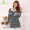 OEM Foshan wholesale clothing Maternity pregnancy striped clothes for pregnant women 2015 maternity wear AK003