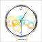 Brushed Aluminum Wall Clock With Temperature And Humidity