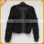 2015 new elegant women's short coats round collar design sheep lamb winter coats