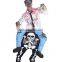 Horror Piggyback Shoulder Ride Pick Me Up Skeleton Costume