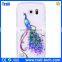 Paypal Accept Crafts Flower Pattern Soft PU Case for Samsung Galaxy S6 Edge G9250