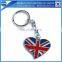 country souvenir zinc alloy keychain for gift