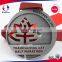 Thanksgiving Day Half Marathon Medal with Maple leaves Cut-out