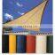 Warranty 5 years Polyethylene triangle shade sail