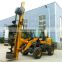 Hydraulic small foundation micro helical ground screw pile driver