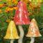 Christmas outdoor garden  ceramic mushroom wind chime European decorative resin household articles handicraft plug-in