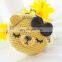 Yarncrafts Cute Cartoon Animal Handmade Crocheted Metal opening Change Purse