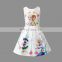 Summer sleeveless Children's dress cosplay dress new cartoon print flower Princess Baby dress