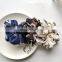 8colors free ship Floral  Women Hair No Crease Hair Tie Scrunchie Ponytail Hair Holder Rope For Women Girls