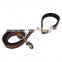 Dog leash with reflective stripe and LED light fashion pet leash safe walking