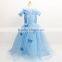 2015 new latest flower cinderella dress, butterfly cinderella dress in movie costume