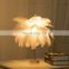 2021 New products DIY Creative Warm Feather tree light Lampshade Wedding Home Bedroom Decor