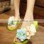 2016 best selling with flowers Bohemia summer slippers beach flip-flops slippers