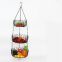 High Quality Wire With Coating Metal Fruit Basket Detachable Kitchen Storage Baskets