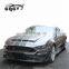 Body kit for Ford Mustang in GT3 style wide flare fenders carbon fiber front lip front spoiler rear diffuser and side skirts