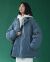 Winter cotton-padded female new holiday two thickened Korean version of loose matching students hooded bread jacket trend INS wind leisure cotton-padded jacket