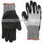 Amazon Supplier Oil-resistant Water-resistant Cheap Black Cut Resistant NItrile Gloves