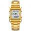 Skmei 1815 Muslim Player Qibla Direction Gold Watch Stainless Steel Arabic Islamic Azan Wrist Watch