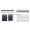 China building material supplier aluminium windows with shutter