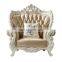 European Italian style solid wood frame sofa set living room furniture