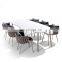 Customized modern fabric sofa Hot Popular outdoor furniture luxury marble table Italy design outdoor sofa