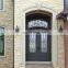 Luxury front iron grill door design wrought iron double door