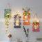 rustic style home decoration wooden wall shelf with mason jar and flower