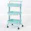 Hot selling metal bathroom living room kitchen storage trolley