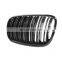 X5 X6 grill for BMW E70 E71 glossy black dual line high quality kindly mesh grill for BMW X5 X6 2007-2013