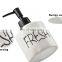 Hot sale ceramic customize bathroom set ceramic hand soap dispenser cheap bathroom accessories