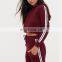 High quality collar ladies crop top sweatshirts Hot Seller Amazon great quality Top Designed