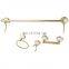 European Antique Bathroom Accessories Solid Copper Retro Bathroom Hardware Set For Bathroom Decoration