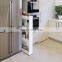 4 Tier Mobile Gap Storage Organizer Slide Out Storage cart Slim Storage Rack with Wheels for Narrow Spaces