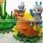 Kids amusement rides flower bee ride family rotation rides for sale
