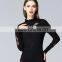 Special design see through look pullover collar sexy knitwear for Fashion leads