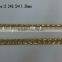 Gold Plated Aluminum Chain Cable Aluminum Chain Curb Aluminum Chain