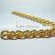 China supplier aluminum curb chain for bracelet, twisted chain for jewelry