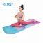 Custom Logo Microfiber Sports Gym Mat Non-Slip Sweat Absorbent Polyester Yoga Towel