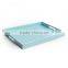 Rectangular Tray with Handle Six Color Wooden Tray